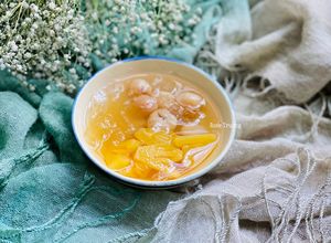 Hình của món Chè Thơm (Dứa) Nha Đam Nhãn Nhục.