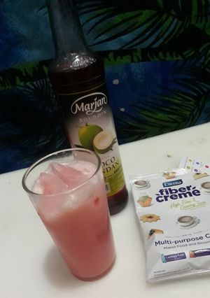 Foto resep Es pink fibercream