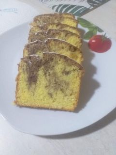O poză a rețetei Chec marmorat.