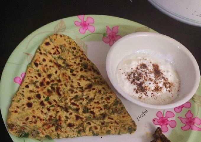 Methi Paratha Fenugreek Pata tha