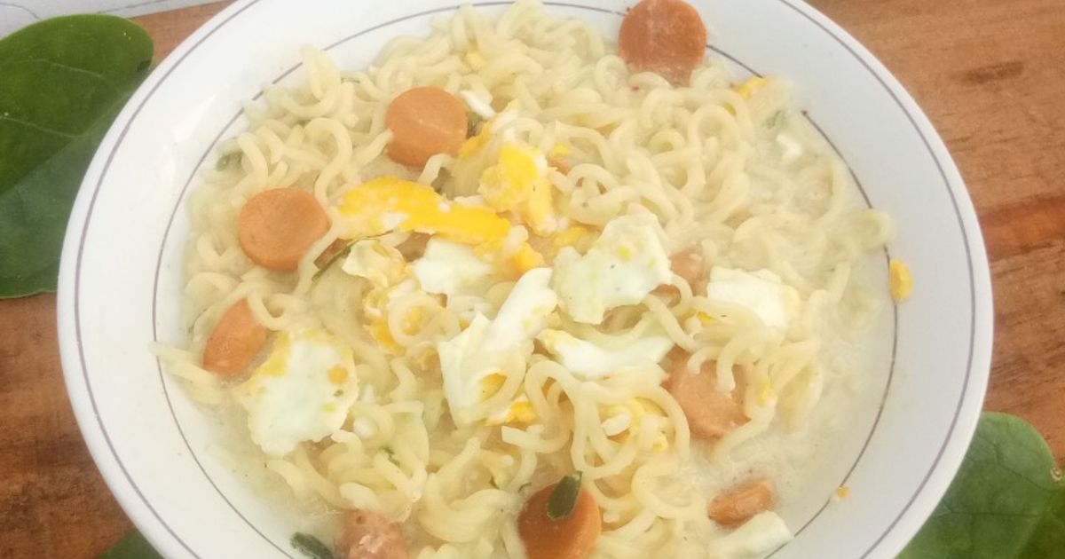 Mie Instan Kuah Susu Keju