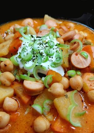 Csicseriborsó leves 🧡💚 recept fotója