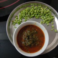 A picture of Palak tomato sabji.