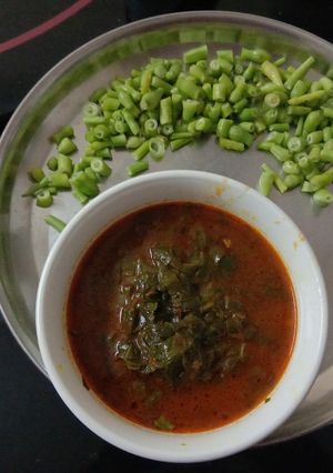 A picture of Palak tomato sabji.