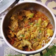A picture of Dilldaar Chicken or Chicken with Dill Leaves.