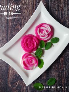Foto resep Puding Buah Naga