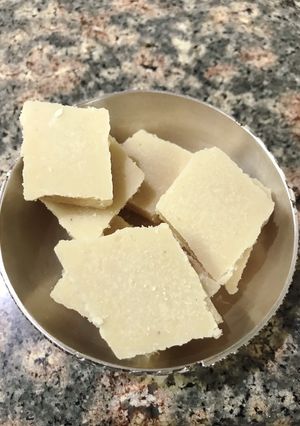 A picture of Kaju barfi#modak.