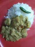Poppy prawn malai curry