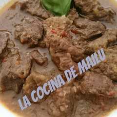 Una foto de Ternera en salsa de Albahaca