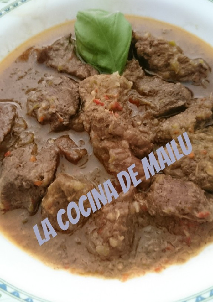 Una foto de Ternera en salsa de Albahaca