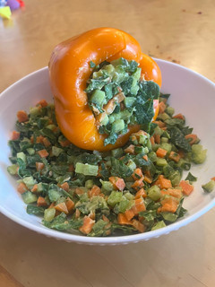 A picture of Hummus Veggie Salad 🥗.