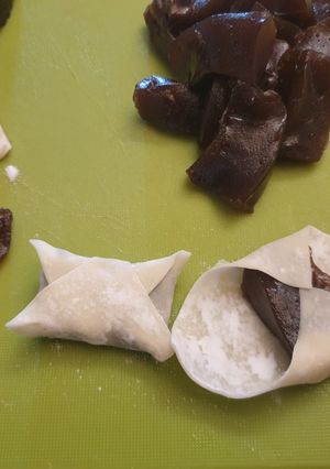 餛飩皮氣炸年糕 的食譜成品照片