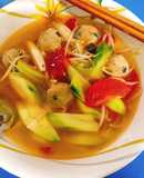 Canh chả mọc
