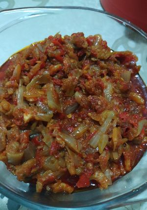 Foto resep Udang ebi sambal bawang bombai
