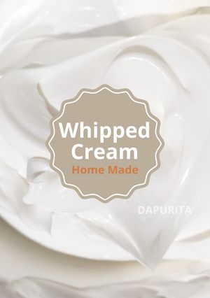 Foto resep Whipped Cream Home Made