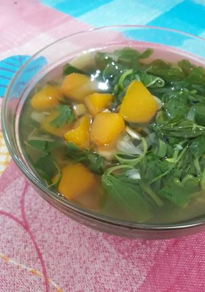 Foto resep Sayur bening bayam labu kuning