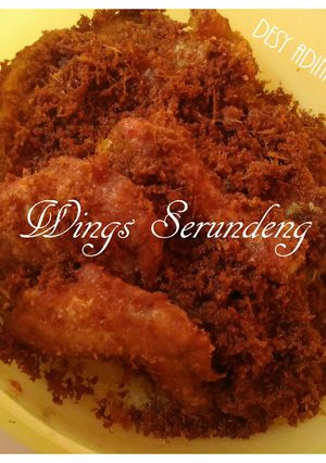 Foto resep Ayam "Wings Serundeng"