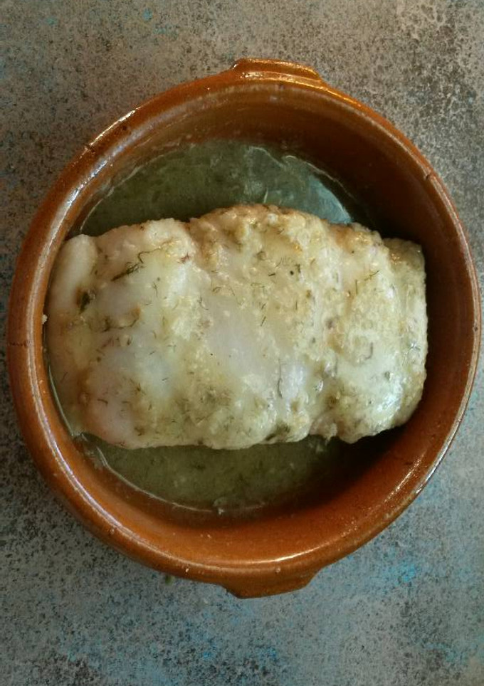 Una foto de Lomo de cojinova con puerro e hinojo