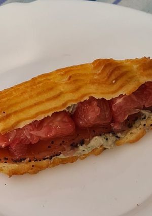 Une photo de Éclair au saumon