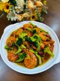 Brokoli Tumis Bersama Udang