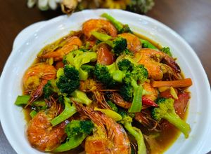 Gambar Brokoli Tumis Bersama Udang