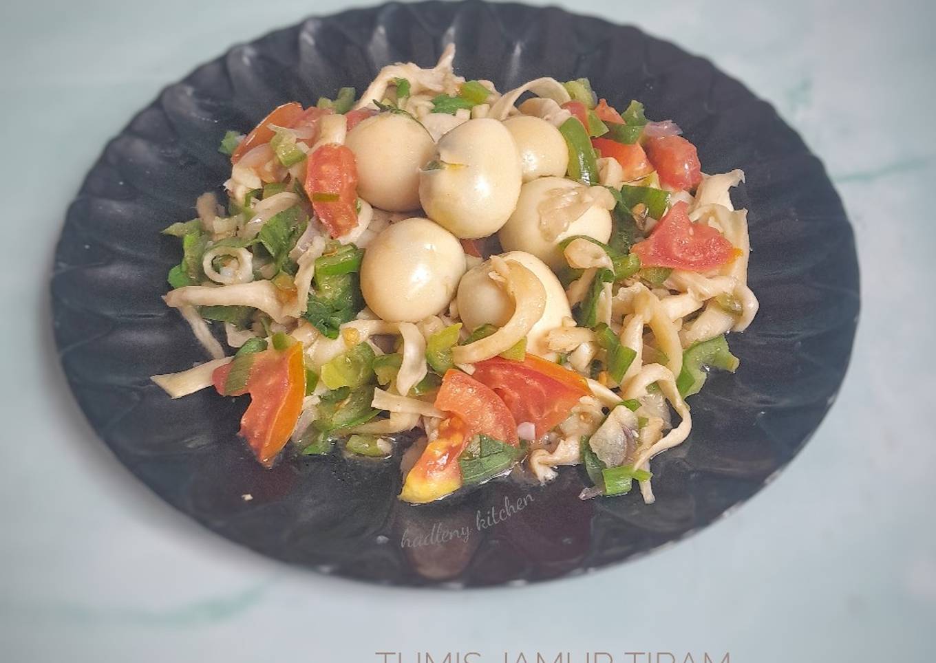 Tumis Jamur Tiram Telur Puyuh