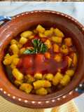 Mini ñoquis de calabaza y avena