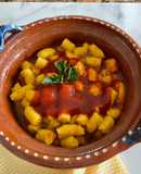 Mini ñoquis de calabaza y avena