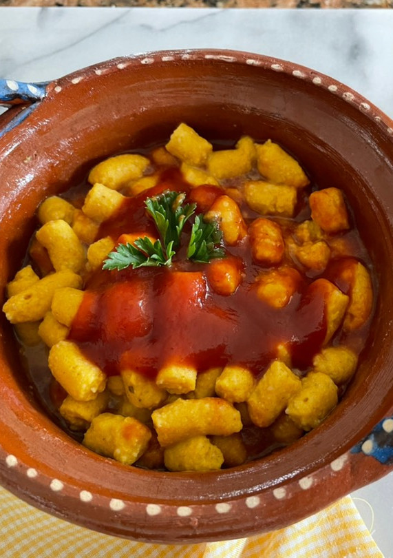 Una foto de Mini ñoquis de calabaza y avena