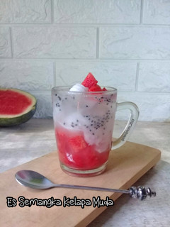 Foto resep Es Semangka Kelapa Muda