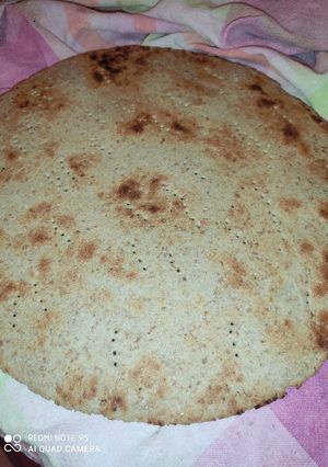 صورة لوصفة كسرة القمح والفرينة الكاملة وزيت الزيتون