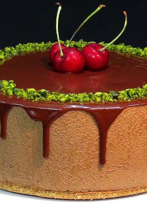 Una foto de Tarta de chocolate y café, sin horno