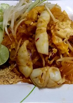 รูปของ ผัดไทยปลาหมึก
