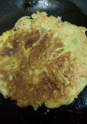 Foto resep Telur dadar sayur
