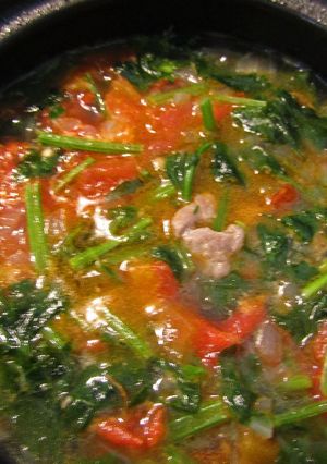 Hình của món Canh cần tây thịt bò.