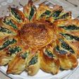 Girasole di sfoglia con ricotta e spinaci