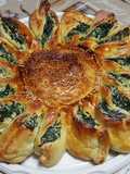 Girasole di sfoglia con ricotta e spinaci
