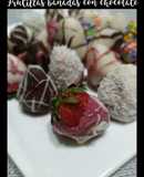 Frutillas bañadas con chocolate