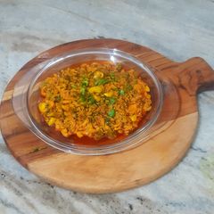A picture of Fresh Haldi Sabzi / Raw Turmeric Sabzi.