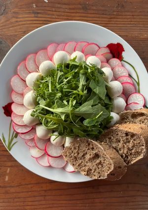 A picture of Radish caprese.