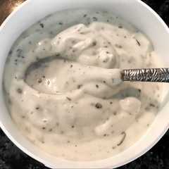 Una foto de Salsa blanca kebab