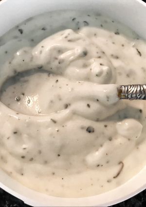 Una foto de Salsa blanca kebab