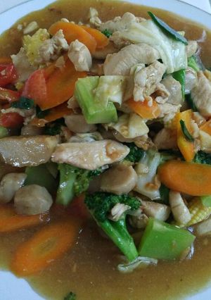 Foto resep Capcay goreng ayam