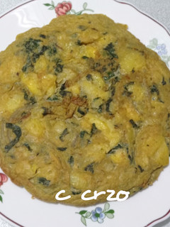 Una foto de Tortilla de borrajas