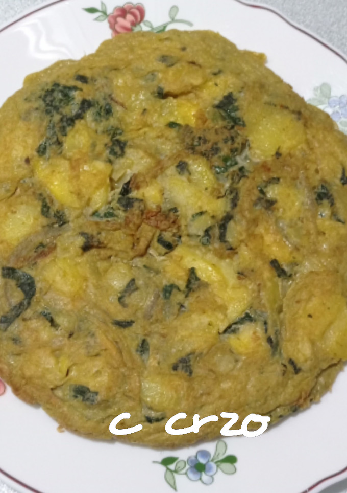 Una foto de Tortilla de borrajas
