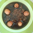 Puding coklat kacang merah
