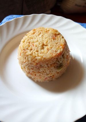 A picture of Jollof rice.