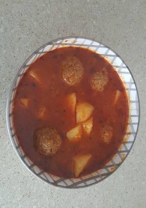 صورة لوصفة كفته بالبطاطس