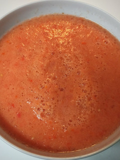 Una foto de Gazpacho saludable