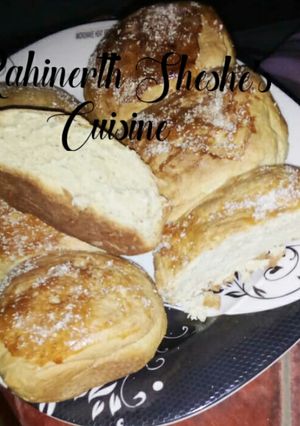 A picture of Homemade Coconut bread.